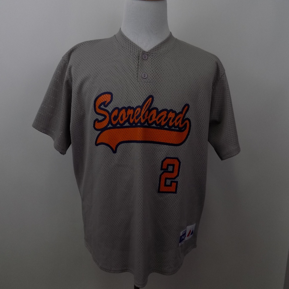 Maiestic Men's Baseball Jersey Size XL Gray